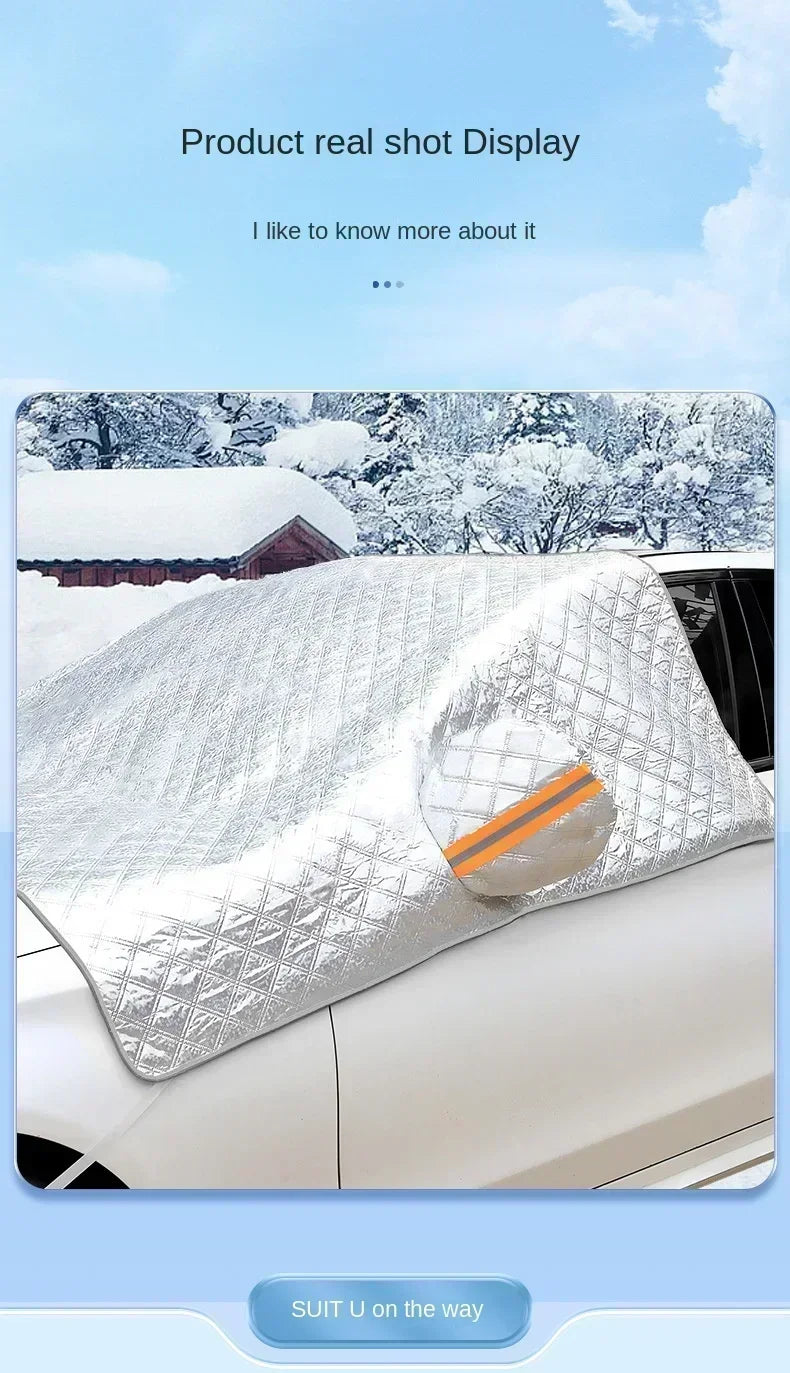 Universal Half Car Cover – Snow, Frost & Sun Shield