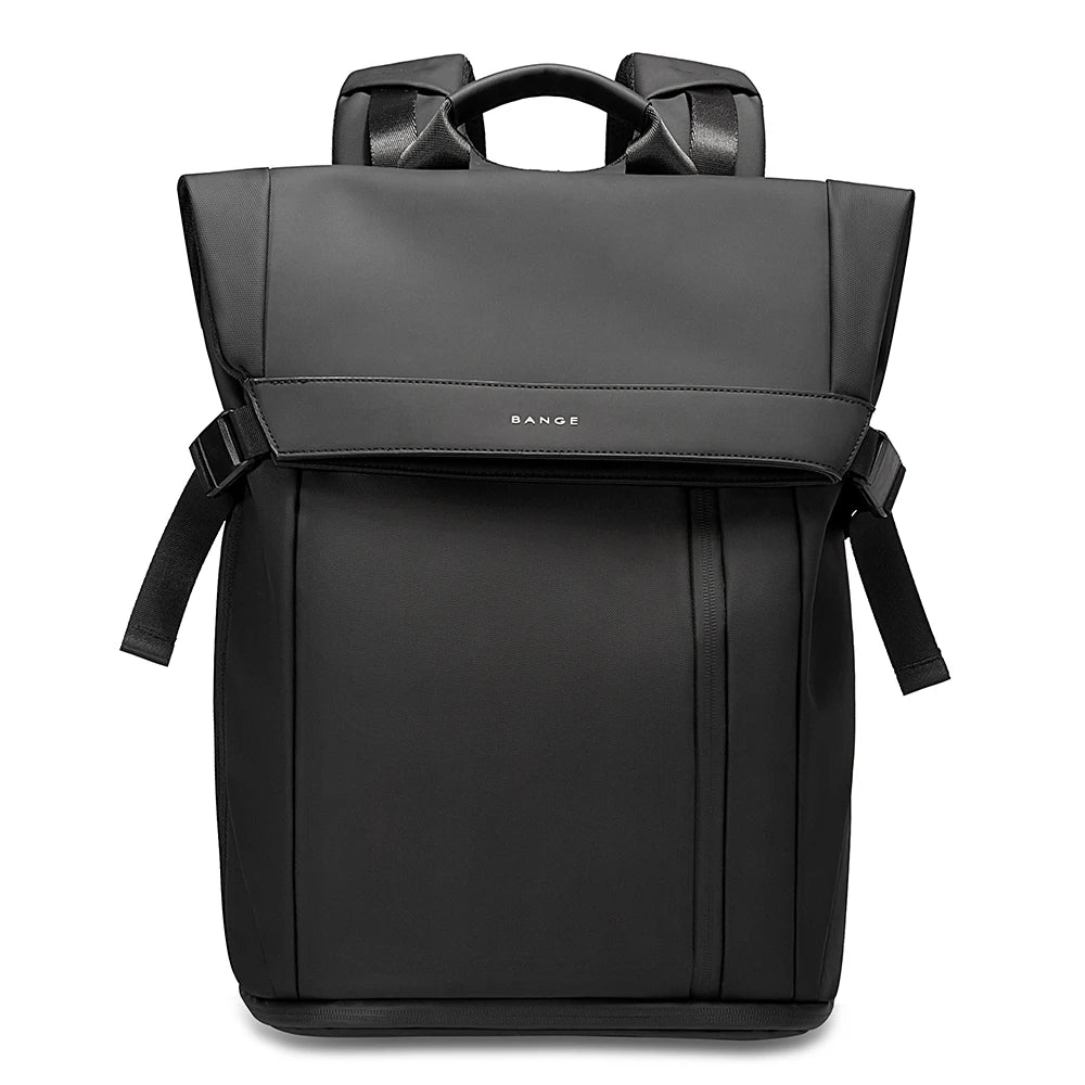 Bange Men Fashion Backpack 15.6 inch Multifunctional Waterproof Backpack Daily Travel Bag Casual School Rucksack with Buckle