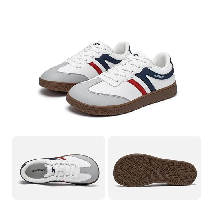 HOBIBEAR Wide Toe Lace-Up Sneakers