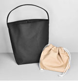 MENDY Bucket Bag Large Women's Bag Tote Bag Shoulder Bag Luxury Designer Genuine Leather Handbag Japanese Popular Bag Soft Row