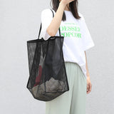 Women's Mesh Tote Bag for Beach & Shopping