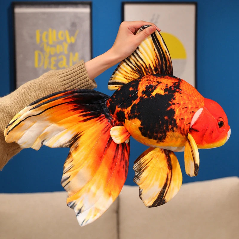 Goldfish  Lucky Koi Animals Plush Toys  Goldfish Cartoon Sift Dolls Kids Birthday Gifts Decor Throw Pillow Home Decor