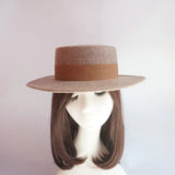 Wool Felt Fedora & Boater Hat – Wide Brim, Unisex