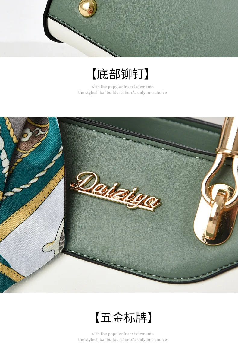 Women's Patchwork Shoulder & Crossbody Bag