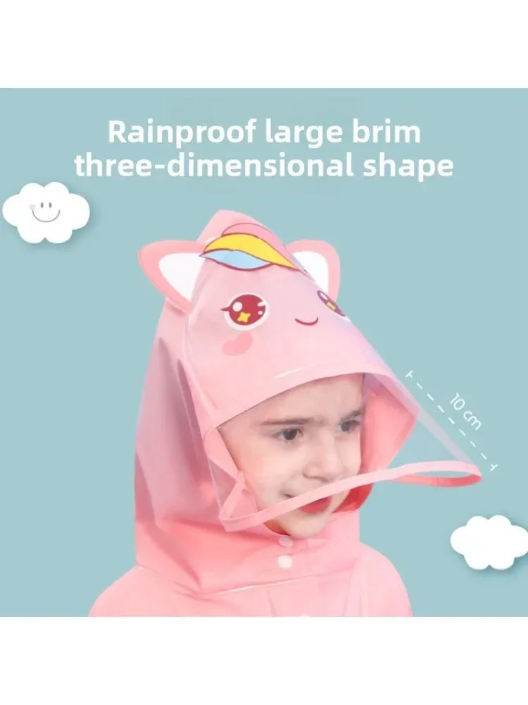 Kids' Cartoon Raincoat – Fun & Waterproof Rain Gear