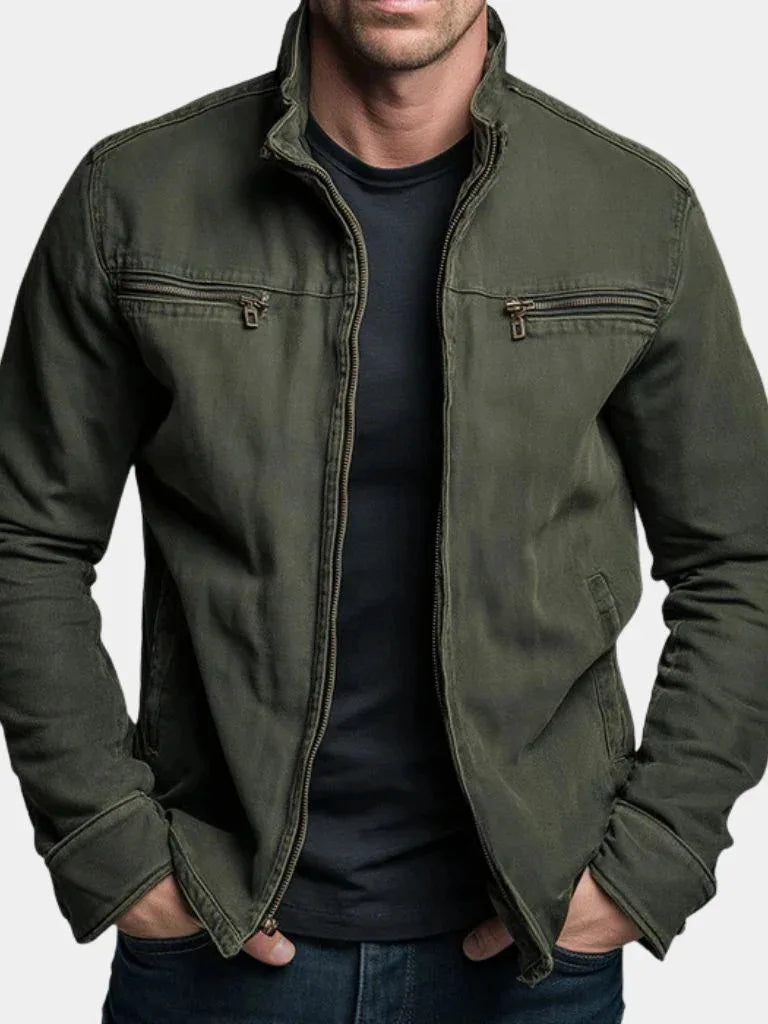 Men's Casual Tooling Jacket — Loose Fit Cardigan Sports Outerwear