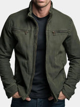 Men's Casual Tooling Jacket — Loose Fit Cardigan Sports Outerwear