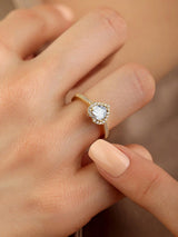 Sterling Silver Sparkling Heart Ring