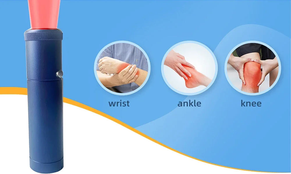 Handheld Red Infrared Light Therapy Wand, Portable Home Physiotherapy for Oral & Joint Care