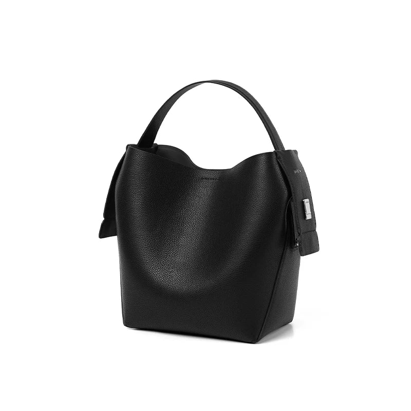 LA FESTIN Original Brand Genuine Leather Ladies Handbag Shoulder Crossbody Bag Portable Bucket Bag Female Bags Women's Bag