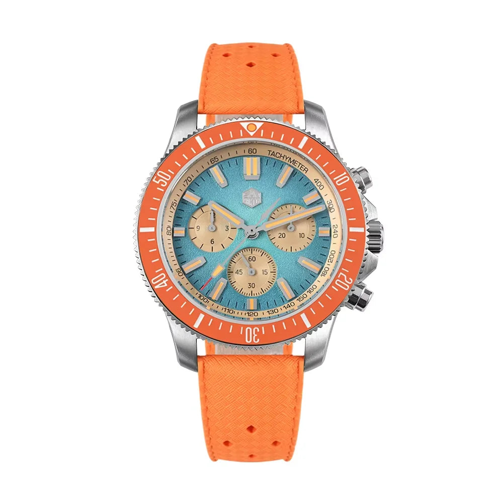 San Martin 40mm Diver Chronograph – Peacock SL-4801