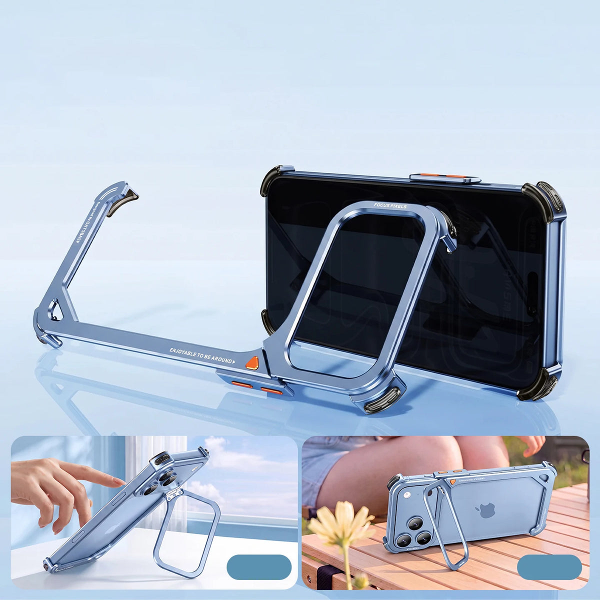Eary iPhone Metal Bumper Case with MagSafe & Stand