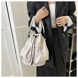 Fashionable Crossbody Bags for Women Shoulder Bag Large Capacity Oxford Women Bucket Bag Purse and Handbags