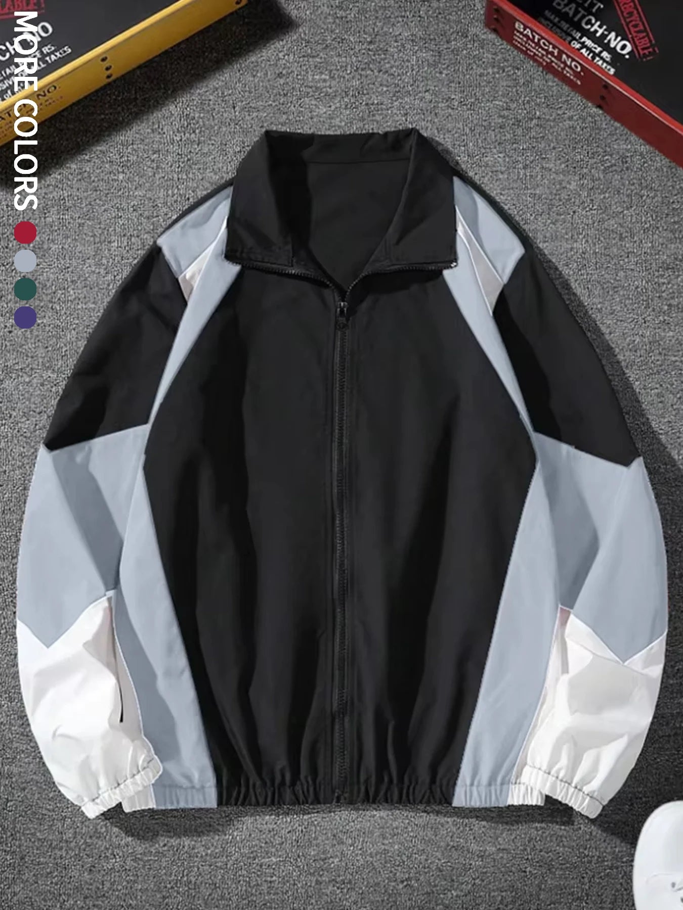 Men's Color-Block Jacket – Lightweight Travel Essential