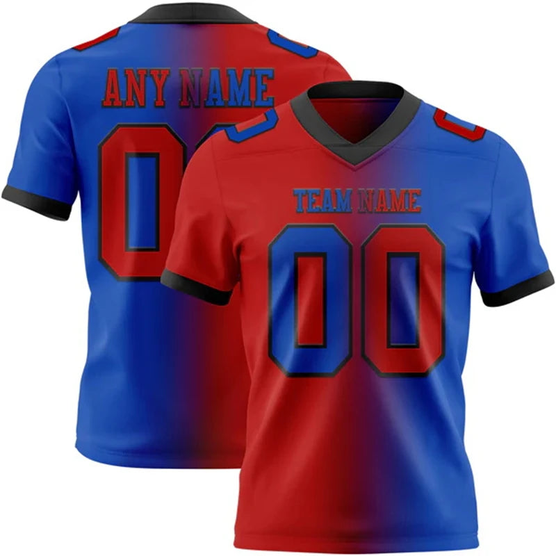 Custom Name Team Jersey Top Breathable Graffiti Soccer Football Jersey 3DPrint Harajuku Summer Streetwear Short Sleeves T-Shirts