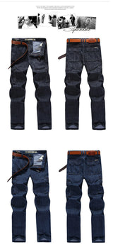 High Quality Men's Jeans Multi Pocket Denim Cargo Pants Oversized Casual Pants Men Clothing Loose Trousers 29-44