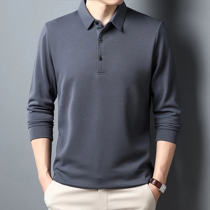 Men's USA-Made Long Sleeve Performance Polo
