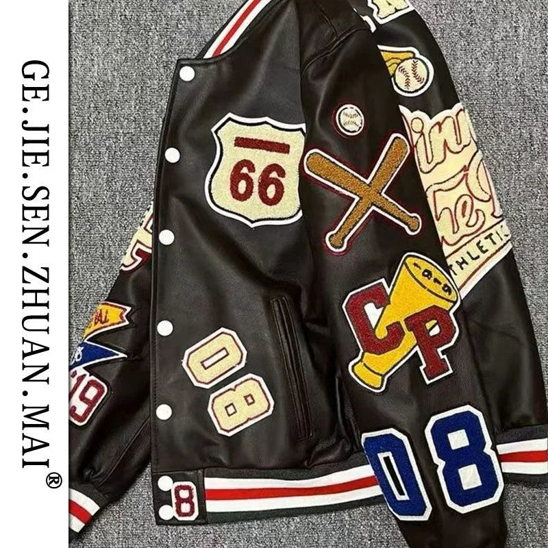 Trendy Embroidered Baseball Jacket