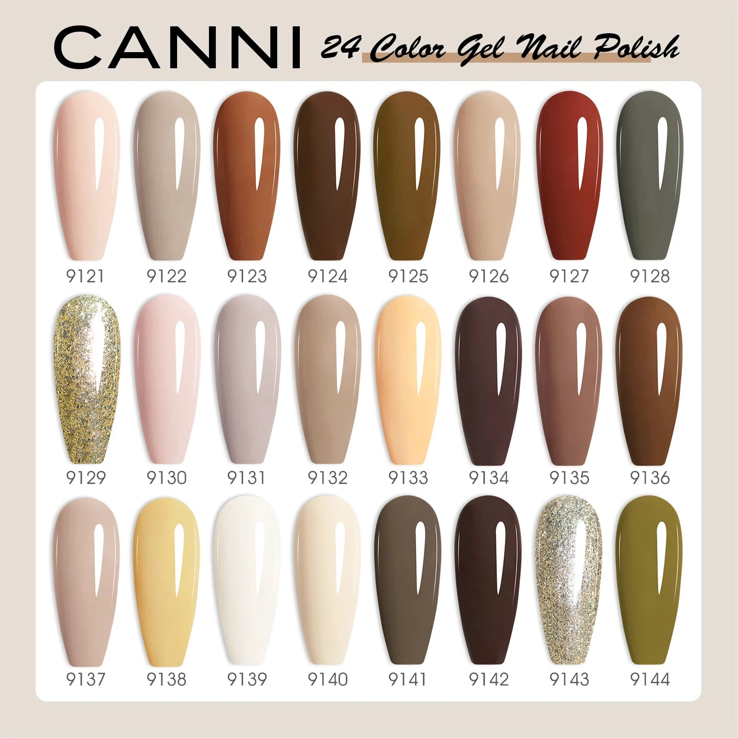 CANNI 30pcs Gel Polish Kit – HEMA & TPO Free CC Collection