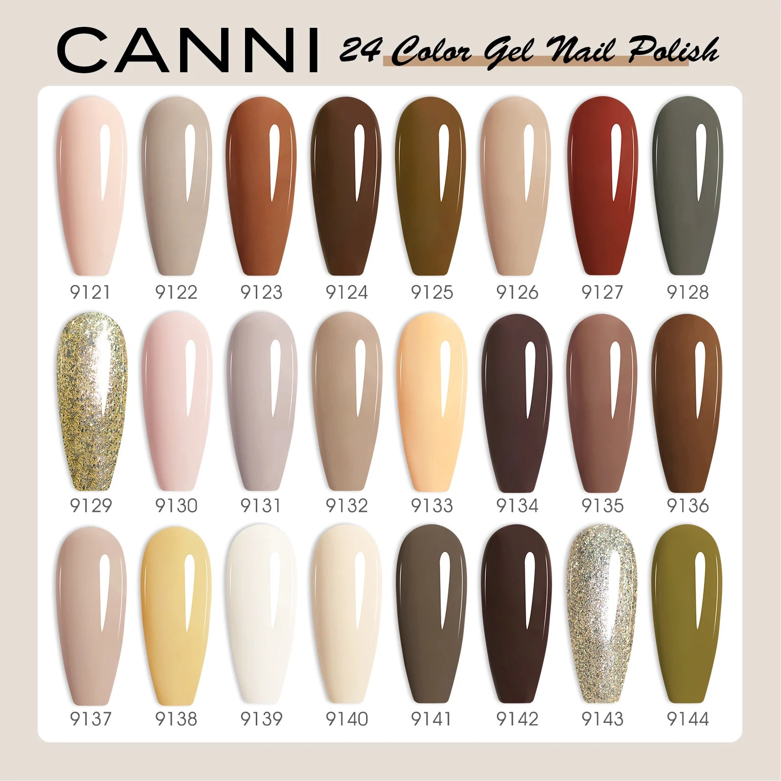 CANNI 30pcs Gel Polish Kit – HEMA & TPO Free CC Collection
