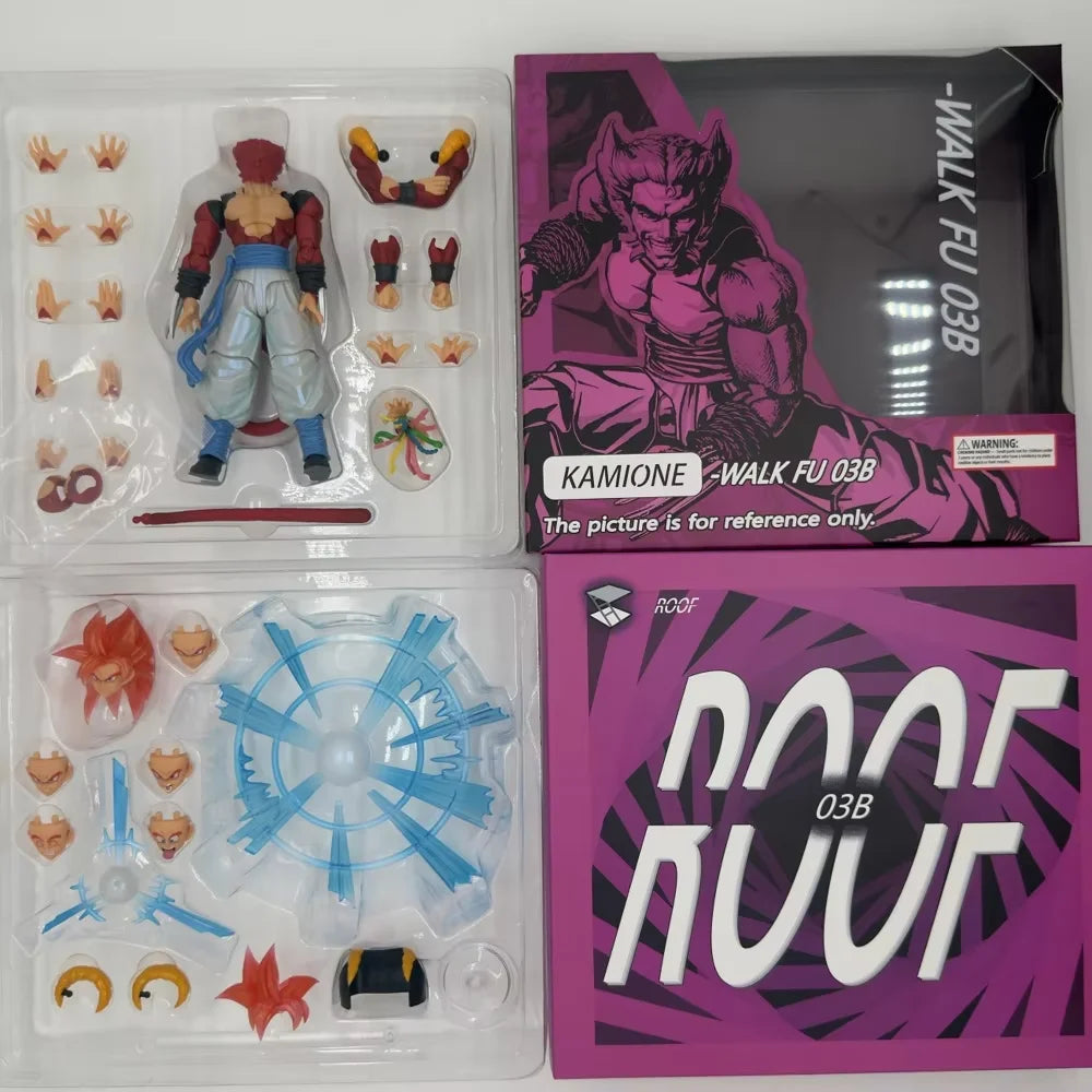 TonsenArttoys Kamione Studio SHF Gogeta SSJ4 Figure Dragon Ball GT Super Saiyan 4 Gogeta Anime Action Figures Kids Toys Gifts