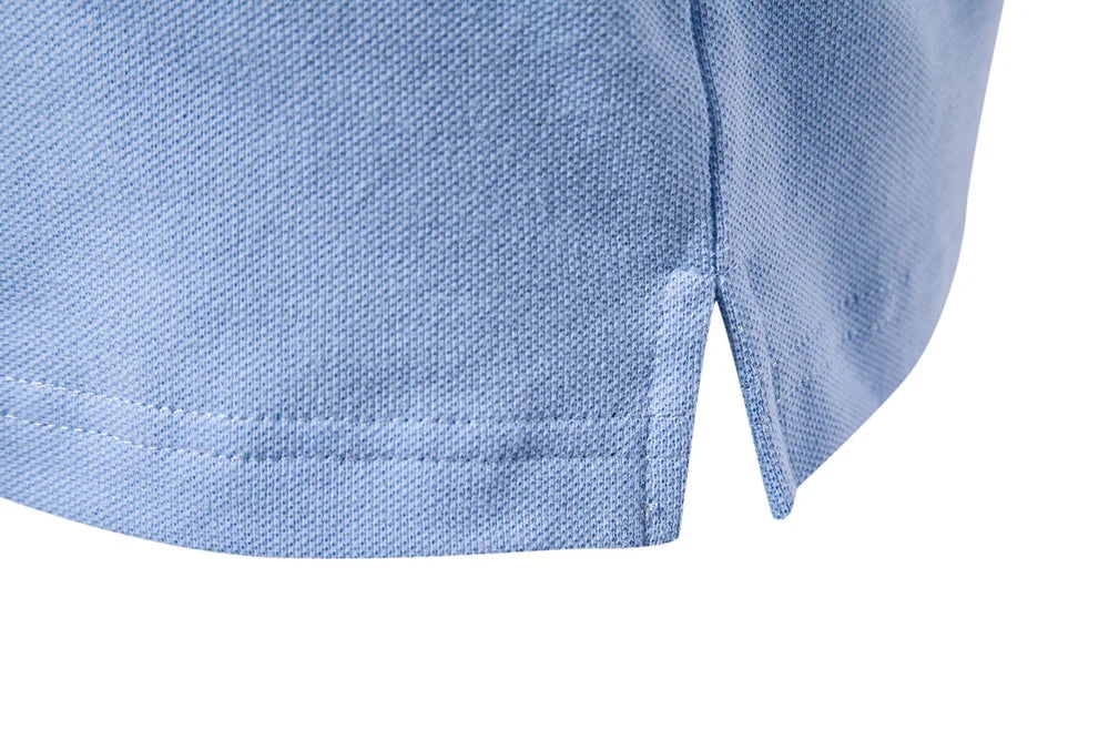 AIOPEON Men's 100% Cotton Polo Shirt – Refined Casual Style