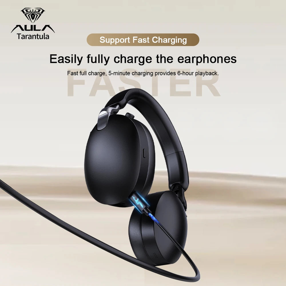 AULA New A500 Wireless Head-mounted Headphone 2.4G/Bluetooth/Wired Nolse Reduction Headsets E-sports Gaming Earphones with Mic