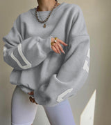 Women's Y2K Letter Print Relaxed Sweatshirt