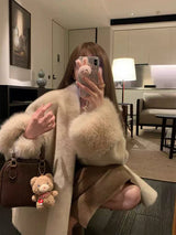 Women's Faux Mink Fur Coat – Loose Fit
