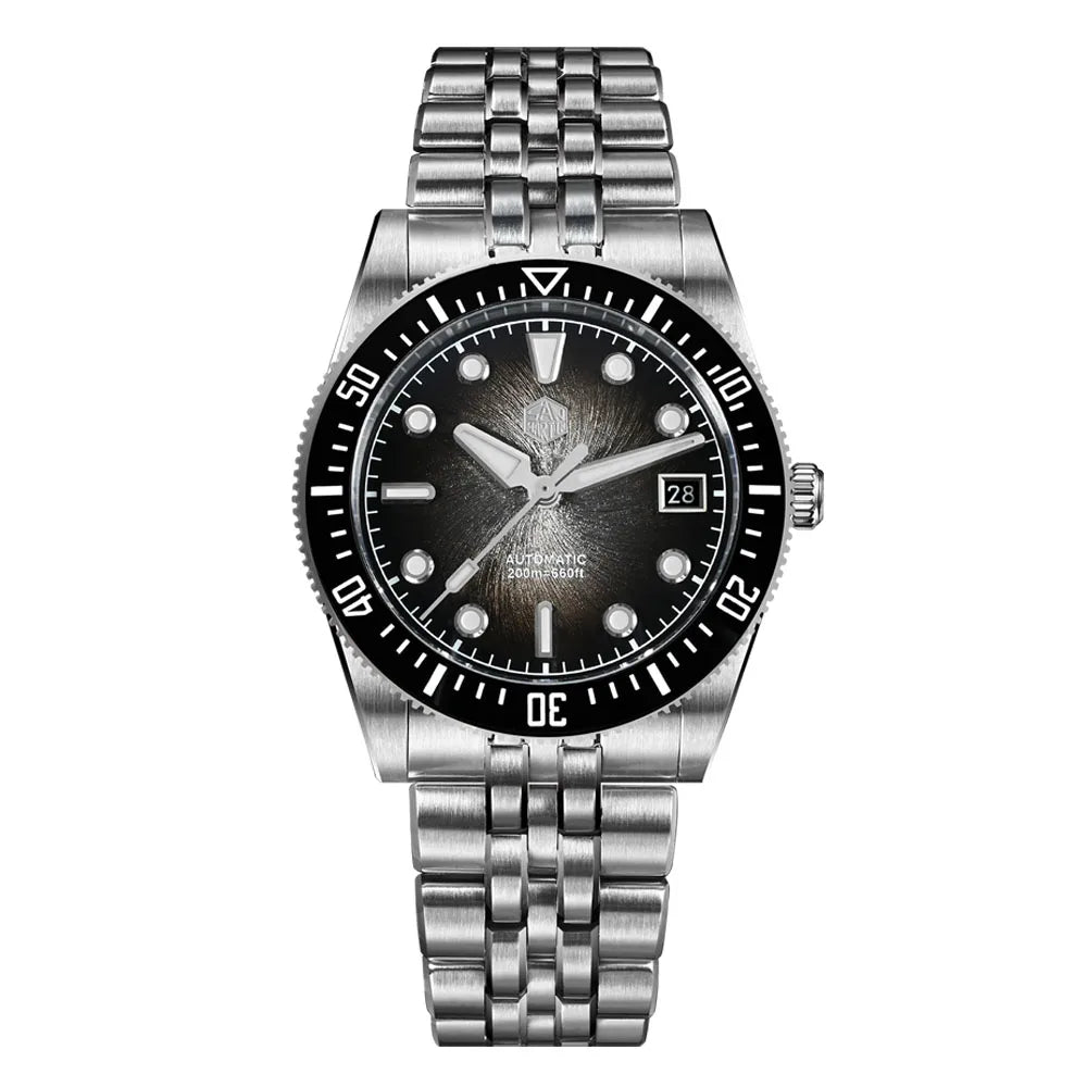 San Martin SN0148 Enamel Dial Diver Watch 37.5mm 40mm