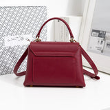New Fashion Women Mini Genuine Leather Handbag Shoulder Crossbody Bag Casual Daily Commuter Ladies Messenger Bag
