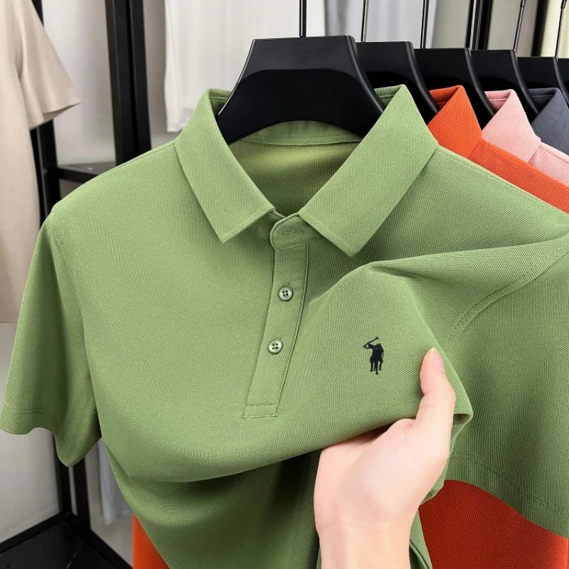 Pony Embroidered Men's Polo Shirt | Premium Summer Comfort