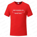 Huge Fart Loading Men's T-shirt Humor Tee Joke Gag Tshirt for Dad Gifts Guys Male Clothes Short Sleeve Tees Funny Graphic Tops