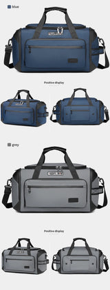 OZUKO Waterproof Bag Bagsmart Handbags Large Capacity Carry On Luggage Bags Men Business Duffel Shoulder Outdoor Tote Weekend