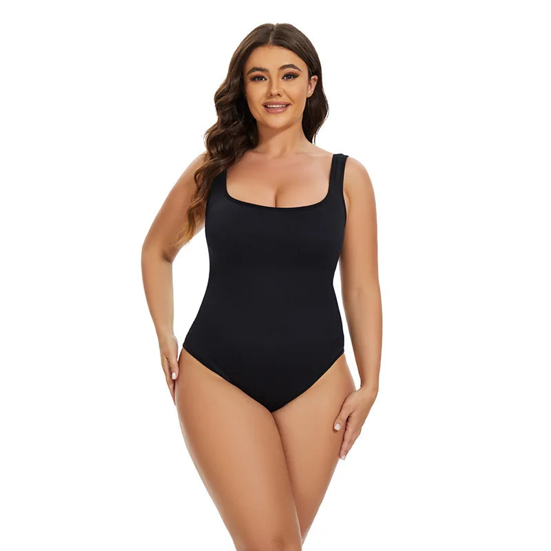 Ribbed Sculpting Seamless Jumpsuit | Firm Compression Shapewear