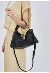 Russian Women's Genuine Suede Cowhide Leather Shoulder Bag Retro Frosted Cow Large Capacity Versatile Commuting Luxury Designer
