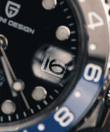 PAGANI DESIGN GMT Automatic Watch — Sapphire Crystal, 10-Bar Waterproof, 40mm