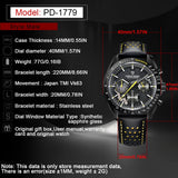 PAGANI DESIGN Moon Watch for Man Fashion Quartz Watch Waterproof Skeleton Sport Chronograph AR Sapphire Glass 1779 Reloj hombre