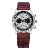 Sugess Pilot Watch Men ST1906 Movement Handwind Chronograph Wristwatches Sapphire Waterproof Hand Wind PowerReserve Luminous V2