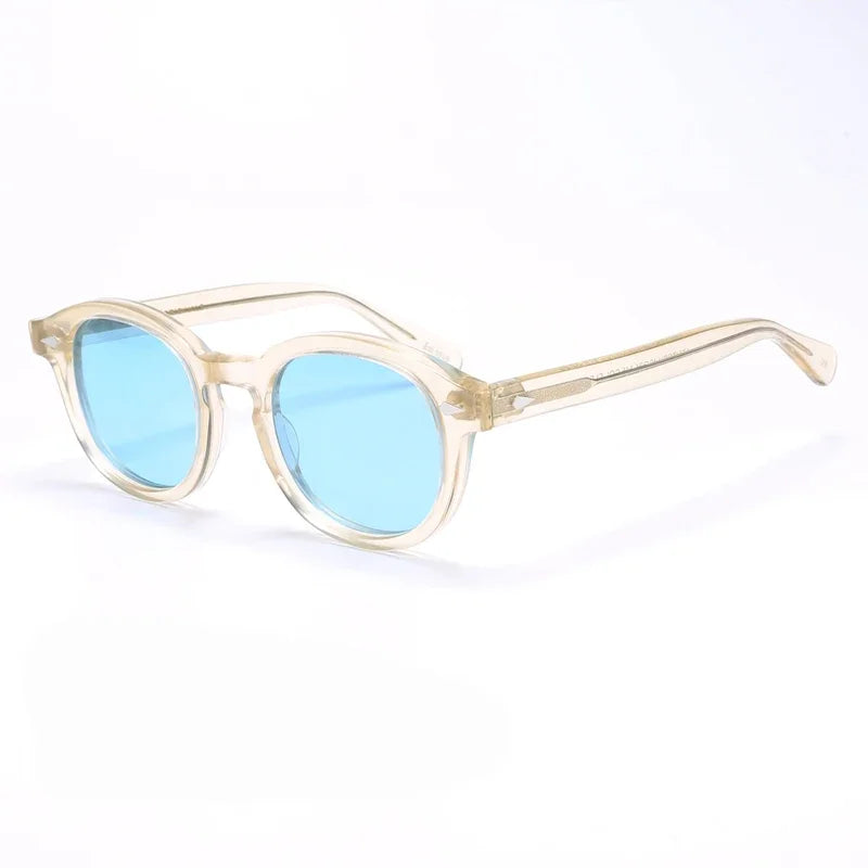Johnny Depp Polarized Sunglasses Men Women Luxury Brand Sun Glasses Vintage Acetate Frame Driver Shade