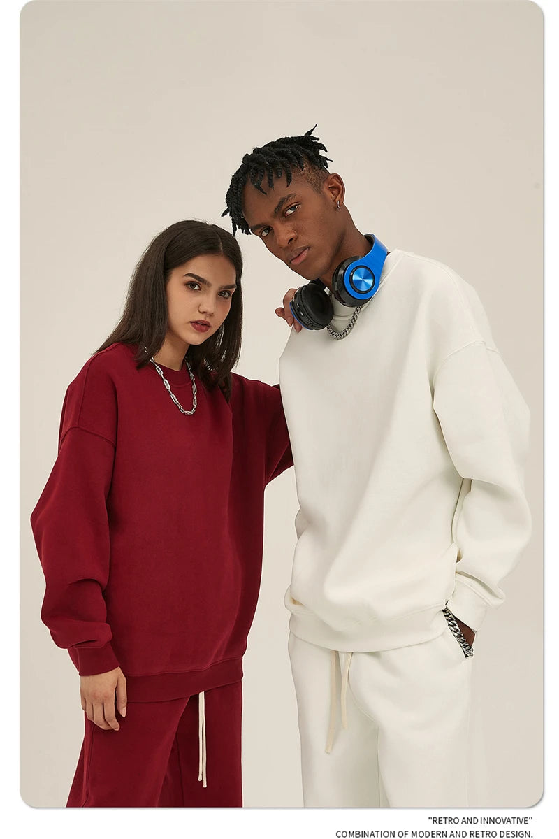 Men's 350gsm Fleece Crewneck Sweatshirt