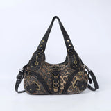 Women Handbags Leopard Bag Top-handle Handbag Fashion Satchel Dumpling Pack Shoulder Bag Tote Bag Hobos Large Purse
