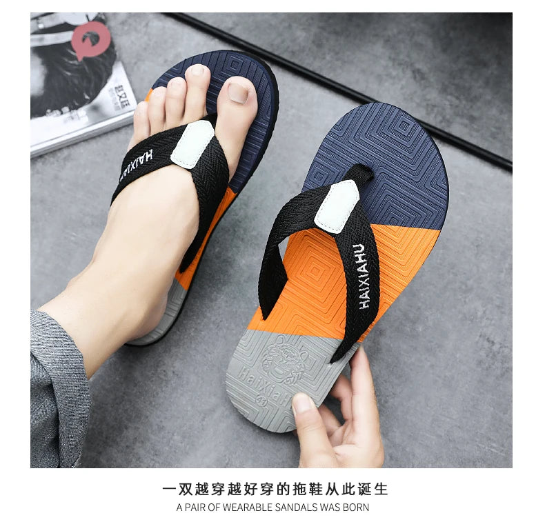 Men's EVA Flip Flops — Lightweight Non-Slip Beach & Indoor Slides