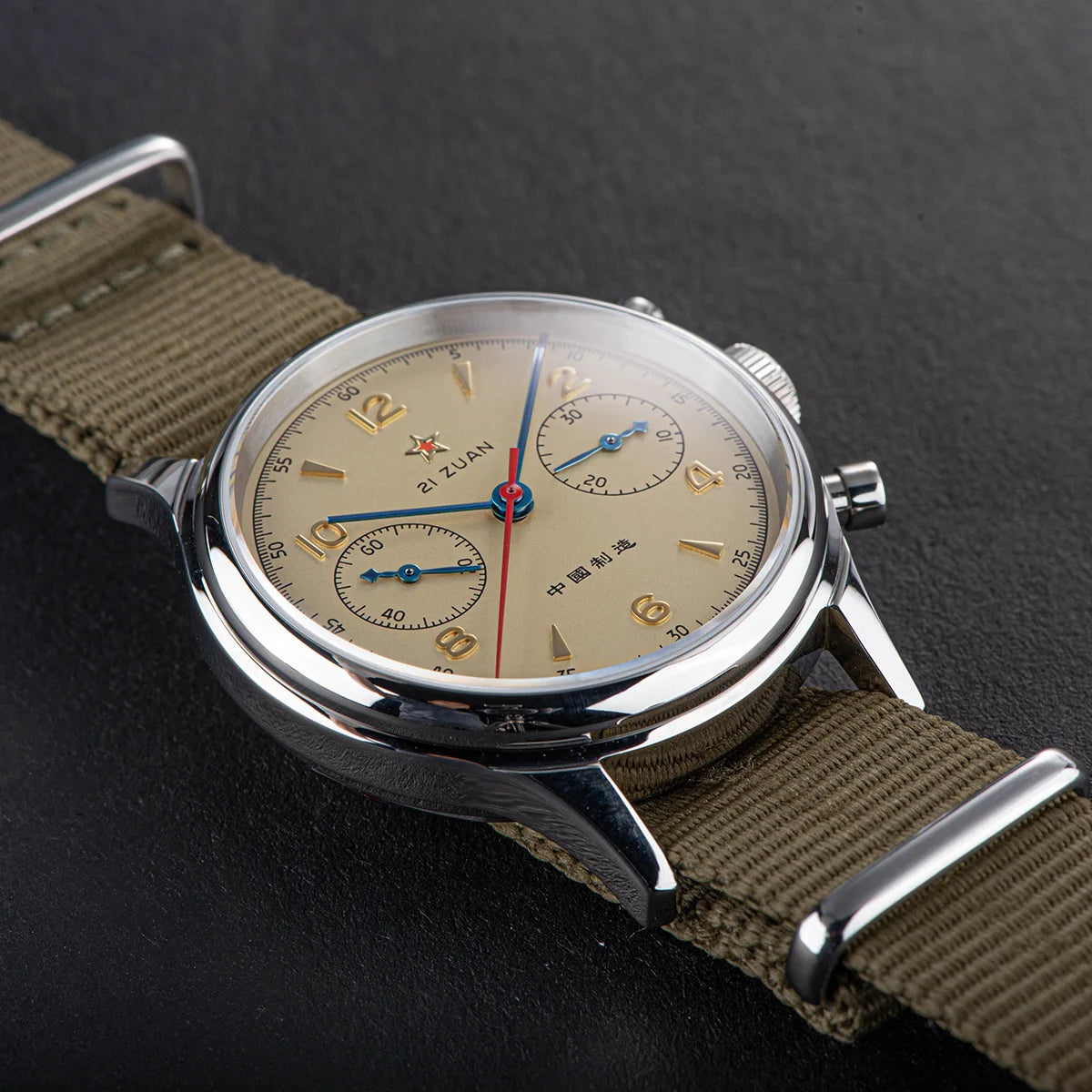 38mm 1963 Mens Watch Polit Chronograph Wristwatch ST1901 Mechanical Original Air Force 40mm Acylic Reloj Homber Tianjin Movement