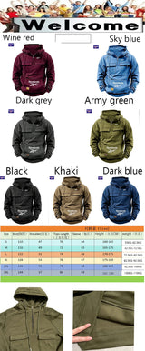 Men’s Multi-Pocket Zip Hoodie