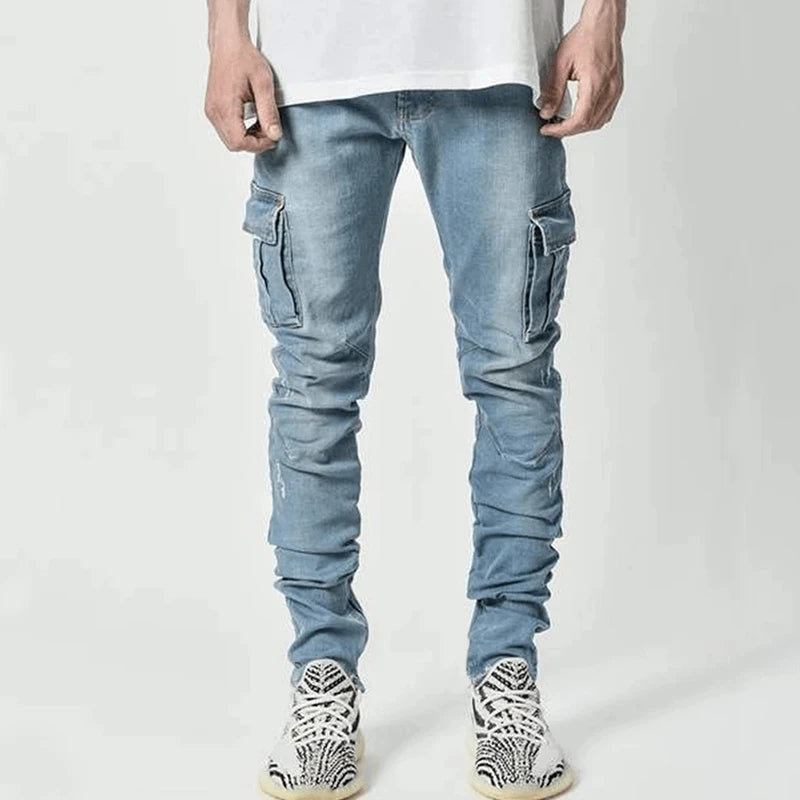 Men’s Straight-Leg Stretch Cargo Jeans