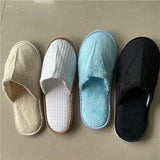 4Pairs/Lot Men Women Kids Disposable Hotel Guest Slippers Cotton Slides Home Travel SPA Slipper Hospitality Cheap Footwear