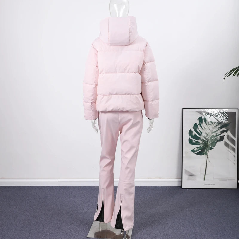 Windproof Faux Fur Ski Jumpsuit