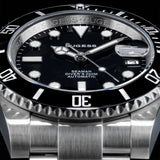 Sugess Watch of Men Diver 2130 Automatic Mechanical Wristwatch Date Sapphire Crystal Luminous Ceramic Bezel Waterproof 200M S421