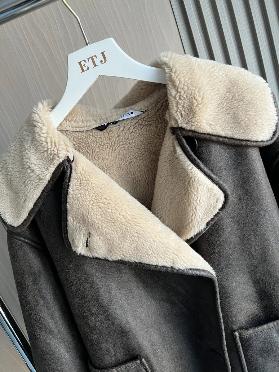 Women’s ZW Series Oversized Long-Sleeve Warm Coat